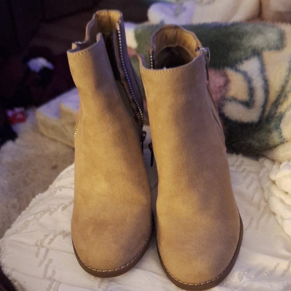 Madden Girl Light Brown Ankle Booties